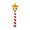 Multicolour, variant on Christmas Tree-Shaped Light Control Wand - Red And White Striped Design with Glowing Star, Easy-To-Use Controller for Christmas Lights, Festive Decorative Wand for Home Party Decor, Multicolour