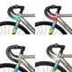 thumbnail image 3 of Cinta para manillar de bicicleta, cintas para barra de dos colores, 2 rollos de superficie de cuero Pu, envolturas para manillar de bicicleta de espuma Eva con tapones finales, 3 of 5