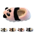 thumbnail image 5 of XIMIN Toddler Kids Cute Animal House Slippers Fuzzy Warm Bedroom Shoes with Non-Slip Cartoon Panda Cozy Memory Foam Home Fluffy Slippers, 5 of 5