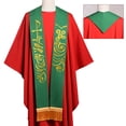 thumbnail image 4 of BLESSUME Clergy Church Stole Mass Reversible Stole with Gold Tassels, 4 of 5