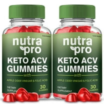 (2 Pack) Nutra Pro Keto ACV Gummies, NutraPro Keto   ACV Supplement for Ketogenic Diet, Premium Formula, Organic Ingredients, 2 Month Supply