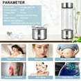 thumbnail image 3 of Hydrogen Water Bottle,1200Pbb+ Hydrogen Water Ionizer Machine Generator,High Rich H2 Hydrogen Water Bottle Generator (Sliver), 3 of 6