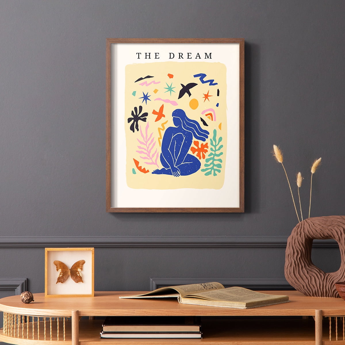 Matisse CCCXV in Brown Solid Wood 11 x 14 Framed Print