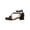 #01-Black, variant on Girls Dress Shoes Sandals Bow Pearl Open Toe Low Heels Ankle Strap Flower Girl Wedding Party Shoes