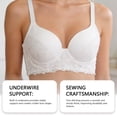 thumbnail image 5 of Afdoent Bras for Women Elegant Lace Underwire Bra for Push Up Support and Comfy Everyday Bra, 5 of 6