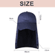 thumbnail image 2 of Gorro de pesca con solapa para cubrir el cuello, gorra de béisbol con solapa para senderismo, Safari, hombres UPF50+, 2 of 5
