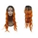 thumbnail image 5 of Peluca de cabello humano Unique Bargains 28' Naranja Rizado con gorra, 5 of 7