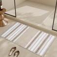 thumbnail image 5 of maho Luxury Bathroom Rugs Soft Absorbent Microfiber Bath Rugs Shaped Toilet Rug Non-Slip Plush Bath Carpet Mat for Bathroom Khaki on Clearance, 5 of 8