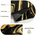 thumbnail image 4 of Black Gold Large Area Rugs 6x9 ft Marble Luxury Abstract Glitter Fluid Pattern Washable Rug Non Slip Indoor Carpet Absorbent Floor Mat for Living Room Bedroom Dining Room, 4 of 9