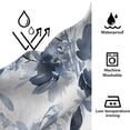 thumbnail image 4 of Watercolor White Flower Shower Curtain,Floral Waterproof Shower Curtains for Bathroom Decor, Modern Ink Plant Bath Curtain Sets with 12 Hooks, 72x72 Inch, 4 of 5
