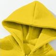 thumbnail image 5 of Resicozy Men Quarter Zip Hoodie Lightweight Mens Solid Color Pullover Long Sleeve Drop Shoulder Hooded Sweatshirt Yellow 2XL, 5 of 7