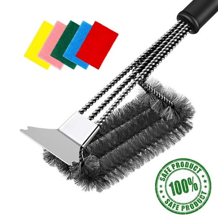 Grill Brush and Scraper - Safe BBQ Cleaning 18