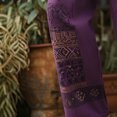thumbnail image 4 of SGFCWSX Mens Harem Pants Elastic Waist Drawstring Patchwork Loose Boho Hippie Beach Casual Pants Purple Size S, 4 of 5