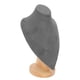 thumbnail image 3 of Soporte para busto de collar, base estable a prueba de arañazos, soporte para presentación de joyería, para tienda, ventana, hogar, gris, 3 of 12