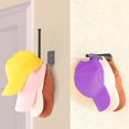 thumbnail image 5 of 2 Pack Hat Holder and Hat Rack for Baseball Caps - Hat Rack For Baseball Cap With Adhesive and Drilling Options for Closet, Door, or Bedroom (Black), 5 of 9
