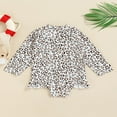 thumbnail image 3 of QJUHUNG Kid Baby Girls One Piece Swimsuit Long Sleeve Zipper Swimwear Ruffle Rashguard Bathing Suits Beachwear, 3 of 8
