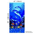 thumbnail image 2 of Allgala Oversize 50"x70" Microfiber Beach Towel, 2 Pack- Dolphin-BT81137, 2 of 3