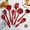 Red, variant on LiUMX Nylon Kitchen Utensil Set | 8-Piece Non-Stick Cookware Spoons & Spatulas | Heat Resistant Tools for Cooking, Stirring & Serving | Includes Ladle, Turner & Slotted Spoon