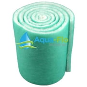 Aqua-Flo 14"x 72" (6 Feet) Long x 1" Thick (Green/White) Pond & Aquarium Filter Floss Media