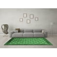 thumbnail image 3 of Ahgly Company Indoor Square Oriental Emerald Green Industrial Area Rugs, 7' Square, 3 of 4
