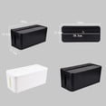 thumbnail image 2 of OUNONA Cables Storage Box Wire Protection Storage Box Material Dustproof Household Supplies 1Set, 2 of 5