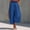 Blue, variant on Women's High Waist Pleated Balloon Wide Leg Casual Pants, Breathable Comfort Trousers for Daily Commute & Fashionable Outfits Blue XXL