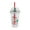 B, variant on Reusable Drinking Cup Christmas Water Double Walled Glitter Cup 450ml Straw Cups Plastic for Water Milk