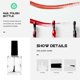 thumbnail image 4 of 5pcs/pack 15ml Empty Nail Polish Bottle with Brush Inside Clear Nail Polish Container Bottles, 4 of 4