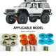 thumbnail image 5 of Rueda de montaje hexagonal Vogacara RCGOFFLOW adaptador fuerte para 1/10 AXIAL SCX10 Crawler modelo Azul oscuro, 5 of 6