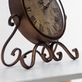 thumbnail image 3 of Reloj despertador de estilo vintage, reloj de mesa retro antiguo, decorativo, sin tictac, clásico retro (sin batería)., 3 of 5