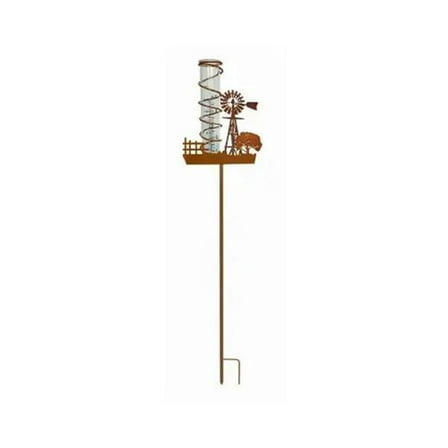 Headwind Consumer Products 140340 Windmill Rain Gauge Metal Stake