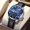 White shell with blue strap, variant on Starry Sea Men's Watch Trendy Quartz Wristwatch Waterproof Calendar Fashionable Business Trendy Men's Wristwatch