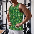 thumbnail image 5 of Balery St. Patrick's day Pattern Men's Workout Tank Top Gym Muscle Tee Fitness Bodybuilding Sleeveless T Shirt Quick Dry Fit Muscle Tank Top Slim-Fit Tank-X-Large, 5 of 7