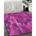thumbnail image 3 of Ahgly Company Machine Washable Indoor Rectangle Transitional Deep Pink Area Rugs, 5' x 7', 3 of 7