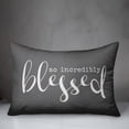 thumbnail image 2 of Creative Products So Incredibly Blessed Grey and White 14x20 Indoor / Outdoor Pillow, 2 of 2