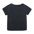 thumbnail image 3 of EnJoCho Children's Birthday Tops Toddler Kids Baby Boys Girls Solid Short Sleeve Crewneck Irregular T Shirts Tops Tee Clothes For Children Trendy Kids Summer Casual Tee Shirts 5-6 Years, 3 of 3