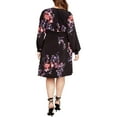 thumbnail image 2 of Rachel Roy Womens Tie Waist Midi Dress, Black, Plus Size, 16W, 2 of 2