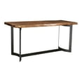 thumbnail image 3 of Bent Counter Table Smoked-Color:Brown,Style:Rustic, 3 of 6