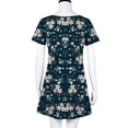 thumbnail image 5 of Pntutb Womens Plus Size Clearance,Women's Casual Plain Loose Short Sleeve Loose Dress Floral Print Sunflower Print Dress, 5 of 6