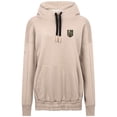 thumbnail image 2 of Women's Levelwear Khaki Vegas Golden Knights Waterfall Stained Glass Pullover Hoodie, 2 of 3