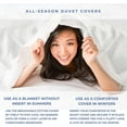thumbnail image 3 of Kotton Culture 100% Egyptian Cotton 3 Piece Duvet Cover Set Breathable All Season Comforter Cover with Zipper & Corner Ties Easy Care 600 Thread Count Bedding (Cal King/King, Burgundy), 3 of 8