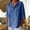 Blue, variant on Trendy Business Polo Shirts Plus Size Linen Shirt Oxford Shirts Flowy Tops for Women Women's Linen Blouses Women's Tops, Tees & Blouses Linen Tops Women Cotton Linen Short Sleeve Shirt