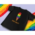 thumbnail image 4 of Pride Shirt for Men - Choose Equality Ice Cream Rainbow Design - Support for LGBTQ Rights - XX-Large Black, 4 of 6