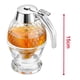 thumbnail image 5 of Dispensador de miel de 200 ml, antigoteo, de vidrio - Dispensador de jarabe de arce - Hermoso tarro de miel con forma de panal - Tarro de miel con soporte, 5 of 5