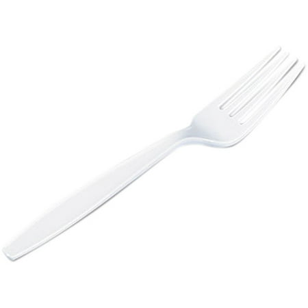 Dixie Heavyweight Forks, White, 1000 count