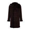 thumbnail image 3 of ManxiVoo Winter Coats for Men Leather and Integrated Men's Coat Thickened Faux Jacket Artificial Long Coat Jackets for Men Coffee XXL, 3 of 4