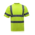 thumbnail image 2 of GOGO High-Visibility T-Shirt with Moisture Wicking Mesh with Pocket-Neon Yellow-M, 2 of 5