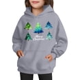 thumbnail image 4 of Sudadera con capucha para niñas y niños, sudadera de manga larga con cuello redondo y estampado de moda, jersey con bolsillo, sudadera de poliéster para niñas, 4 of 8