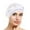 White, variant on MSJUHEG Head Scarves for Chemo,Turbans for Women,Hair Scarf,Chemo Headwear for Women,Head Wraps for Women,Braid Hat Muslim Ruffle Cancer Turban Wrap Cap Gray One Size