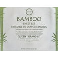 thumbnail image 3 of Cotton House - Bamboo Sheet Set, Hypoallergenic, Queen Size, White, 3 of 4